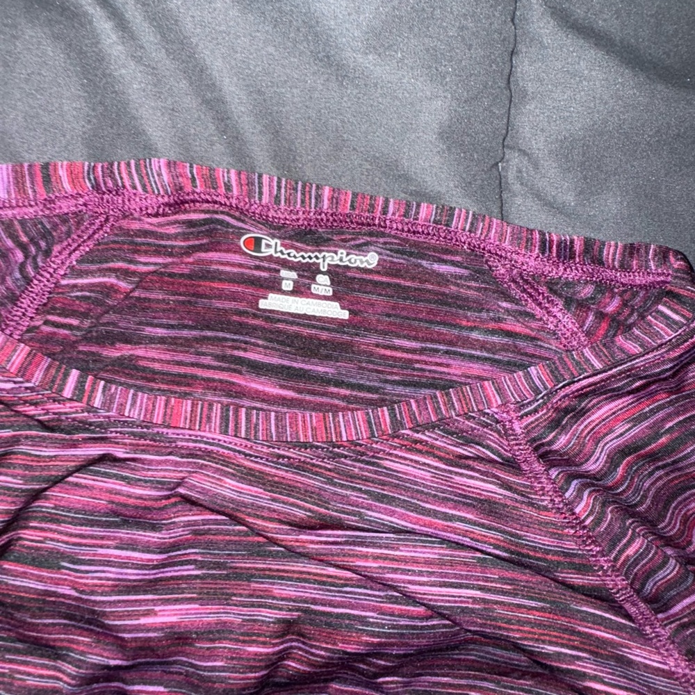 Champion Magenta and Violet Striped Shirt